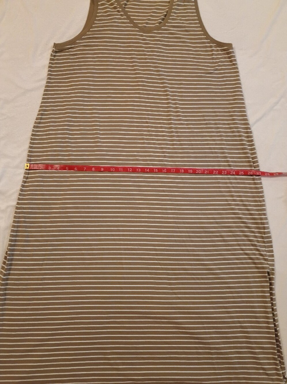 Pact Organic Cotton Softspun Tank Midi Dress Size XXL Monterey Stripe - Picture 7 of 12
